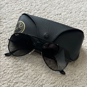 Ray Ban Black Aviator Sunglasses
